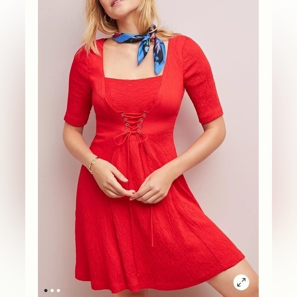 Anthropologie Maeve Juliet Corseted Dress NWT Size 12 - Picture 1 of 10